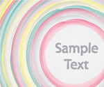 Colorful brushed circles